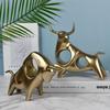 Decoration Home Statue Creatively Model Crafts Animal Bull Sculpture Figurine Collectable Souvenirs Cabinet Supply