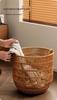 High-Value Waterproof Woven Rattan Laundry Basket for Bedroom and Bathroom