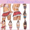 Sexy Cosplay Women Lingerie Student Uniform Set Ladies Crop Top Costume Shirt