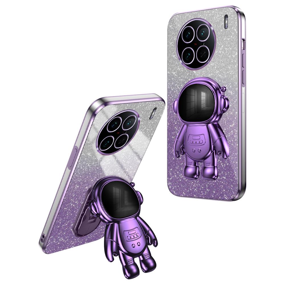 

Kickstand Phone Case for vivo X90 Pro 5G Shockproof PC+TPU Cover Dustproof Phone Shell Purple