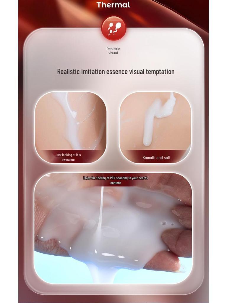 Siyi Silk Wing Imitation Semen Lubricant - 300ml Hot/Cold Sensations, Super Slippery, 120ml Gay Oil.