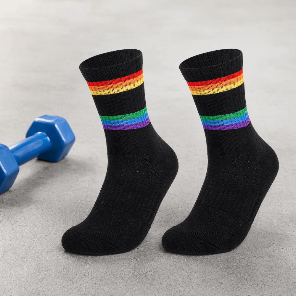 2PCS Cotton Athletic Socks Breathable Mesh Cotton Tennis Socks Sports Running Socks Running