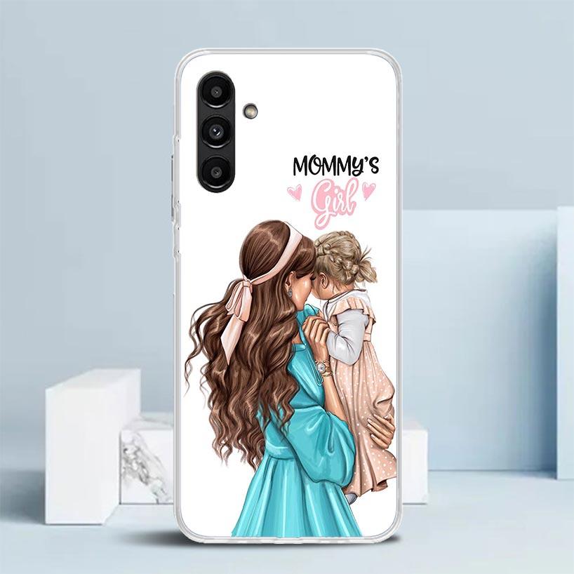 

Mom Baby Girls Phone Case For Samsung Galaxy A17 A37 A57 A16 A15 A14 A13 A56 A55 A54 A53 A36 A35 A34 A33 A26 A25 A24 A23 Galaxy Samsung A55