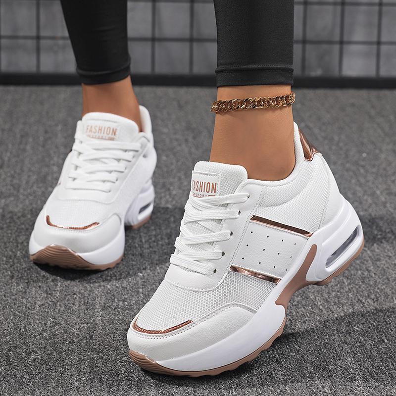 Fashion Lace Up Training ShoesRunning Shoes 2025 Ladies Breathable Sneakers New Summer Light Mesh Air Cushion Women's Sports Shoes