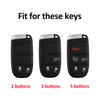2/3/5 Buttons Silver Edge For Jeep Grand Cherokee Renegade Chrysler 300 Dodge RAM Challenger Journey Car Remote Key Case Cover Accessories