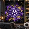 Wall Hanging Tapestry Austria Wien FC Print Cloth for Living Room Bedroom Home Decor