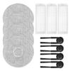 Side Brush Filter Mop Cloth Kit For Xiaomi Robot Vacuum S40 Pro / OV71GL, 3 Filters + 4 Microfiber Mop Cloths + 4 Brushes