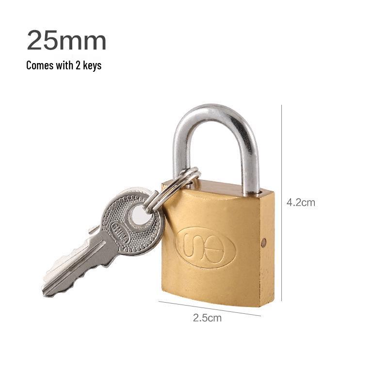 Classic Copper-Stainless Steel Padlock: Universal Anti-Theft Door Lock
