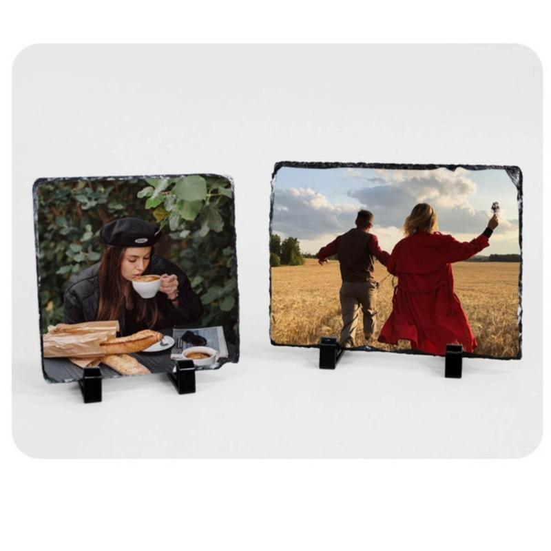 Memorial Frame with Display Holder Stand Sublimation Blank Photo Frames Unique Picture Frame for DIY Heat Transfer Print