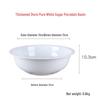 Classic Large White Enamel Basin for Washing, Mixing, and More: Thickened Design for Kitchen Use