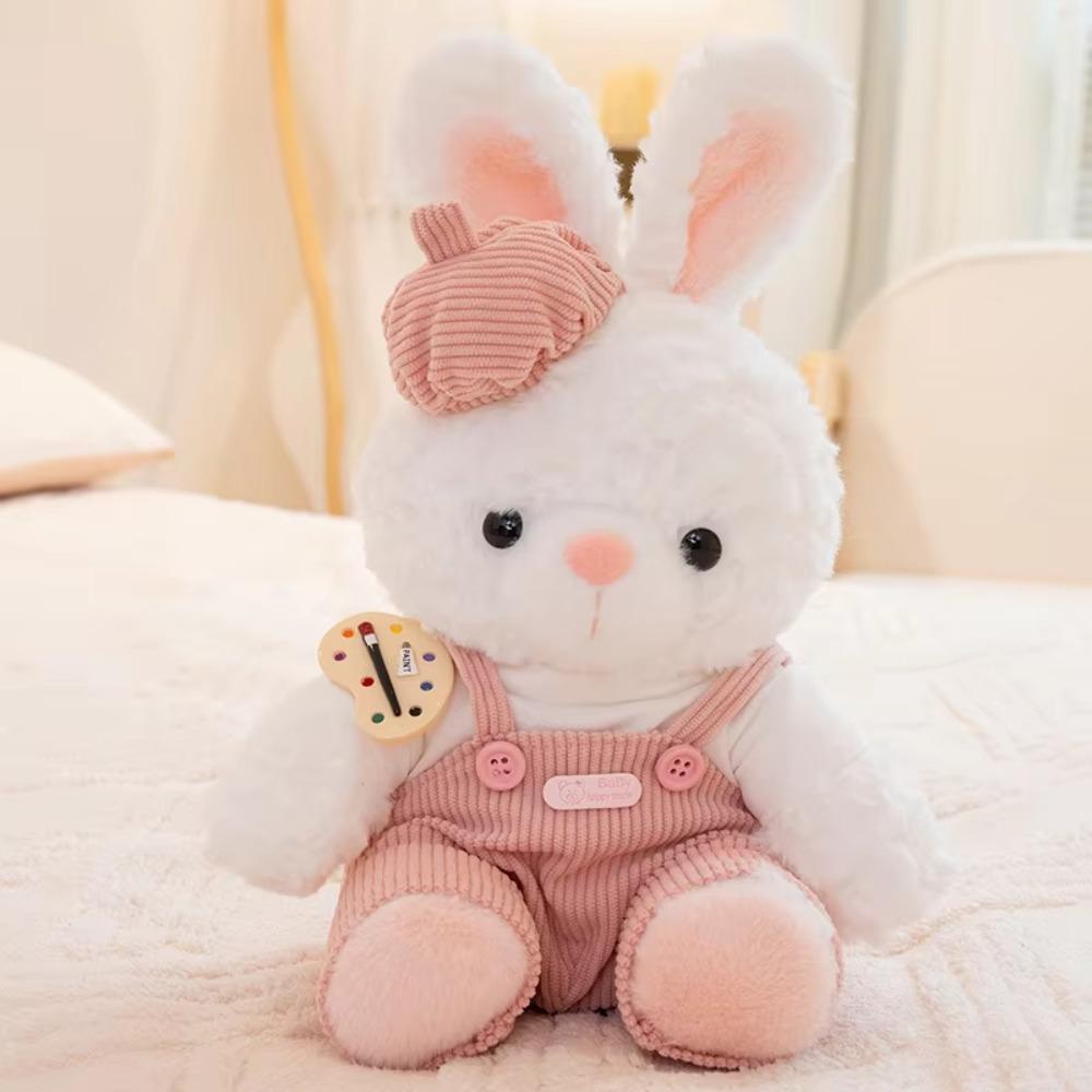 With Hats Bear Wear Clothes Plush Toys Fluffy Rabbit Stuffed Animal  Birthday Parties
