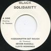 7-Zoll Schallplatte DEVON RUSSELL, LLOYD HEMMINGS - Raggamuffin Get Rough Black Solidarit 1987 UK Reggae, Ska & Dub