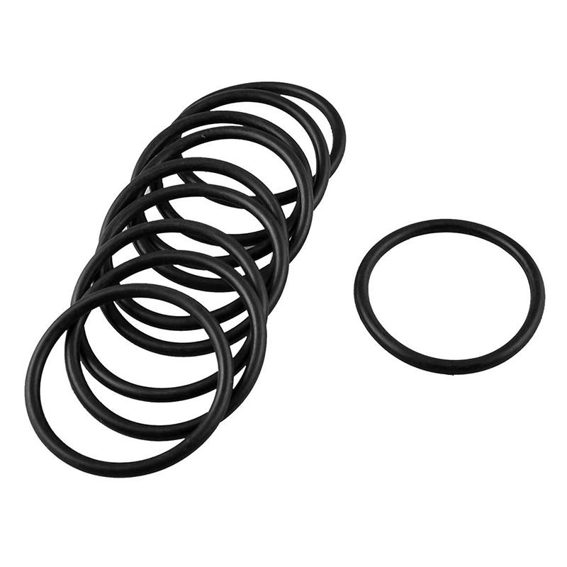 Replacement Black 37mm x 3mm Rubber O Ring Oil Seal Gasket 10 Pieces