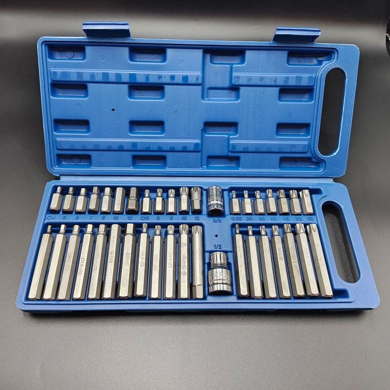 40Pcs 40-Piece Set Hexagonal Wrench Set Extended Screwdriver Combination Tool Socket Bit Kits with Storage Box High Quality