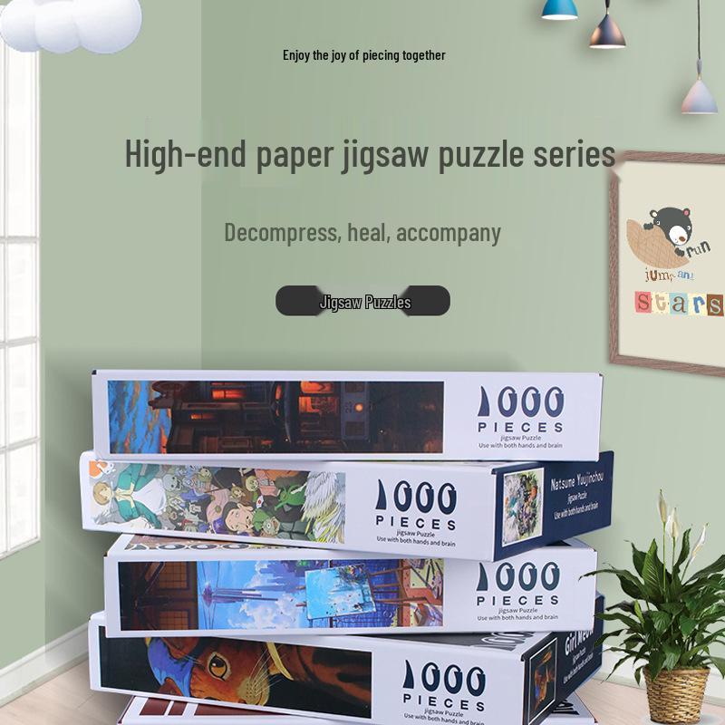 Tisícidílné zakázkové puzzle pro věk 3-10 let, vzdělávací hračka a připravené k zarámování pro dospělé a děti
