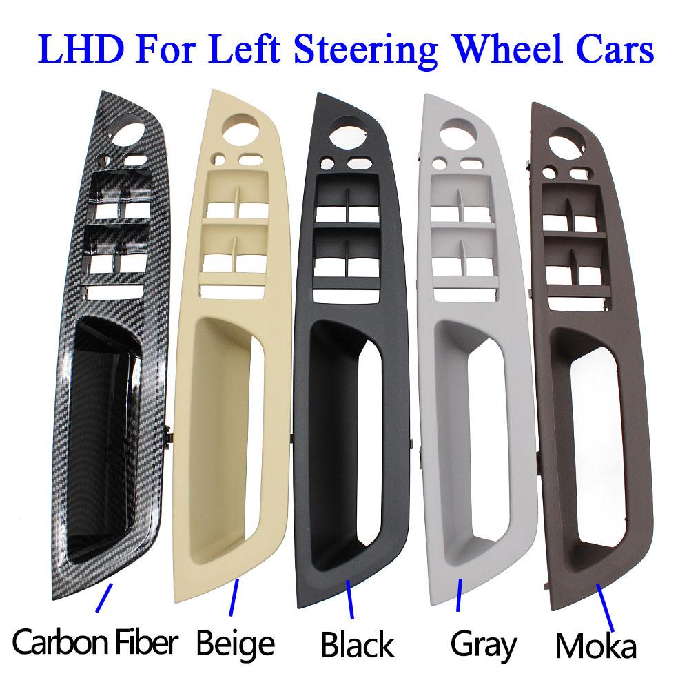 4PCS Kit LHD RHD Inner Driver Door Window Switch Armrest Cover Pull Handle Replacement For BMW X5 X6 E70 E71 E72