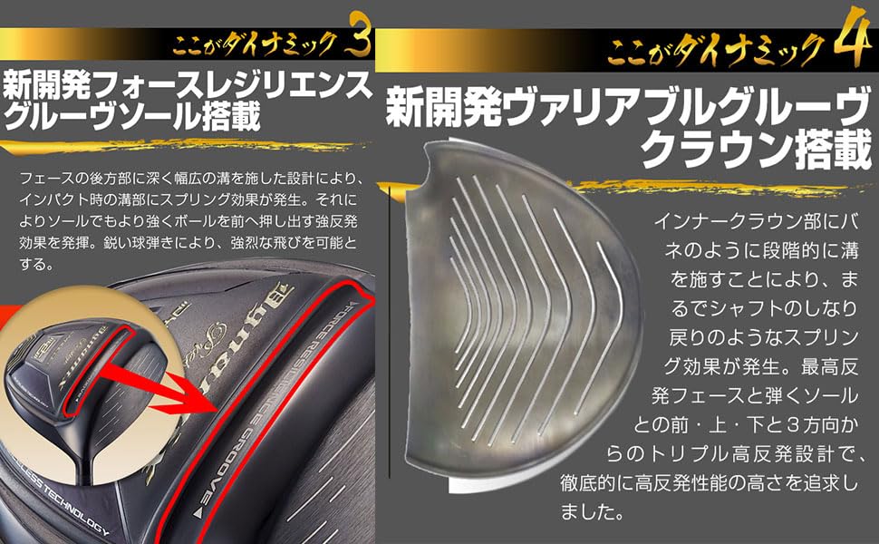 Dynagolf High Repulsion Dynamics Prestige Driver Drakon Hisho Shaft Specification Degree R 9.5
