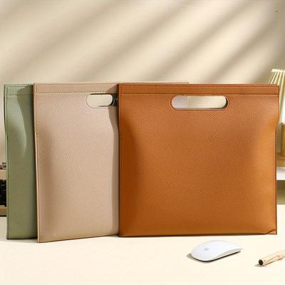 A4 PU taška na spisy, Obchodní složka, Konferenční složka, Informační manuál s velkou kapacitou, Vysoká estetická hodnota, Vyrobeno z PU materiálu