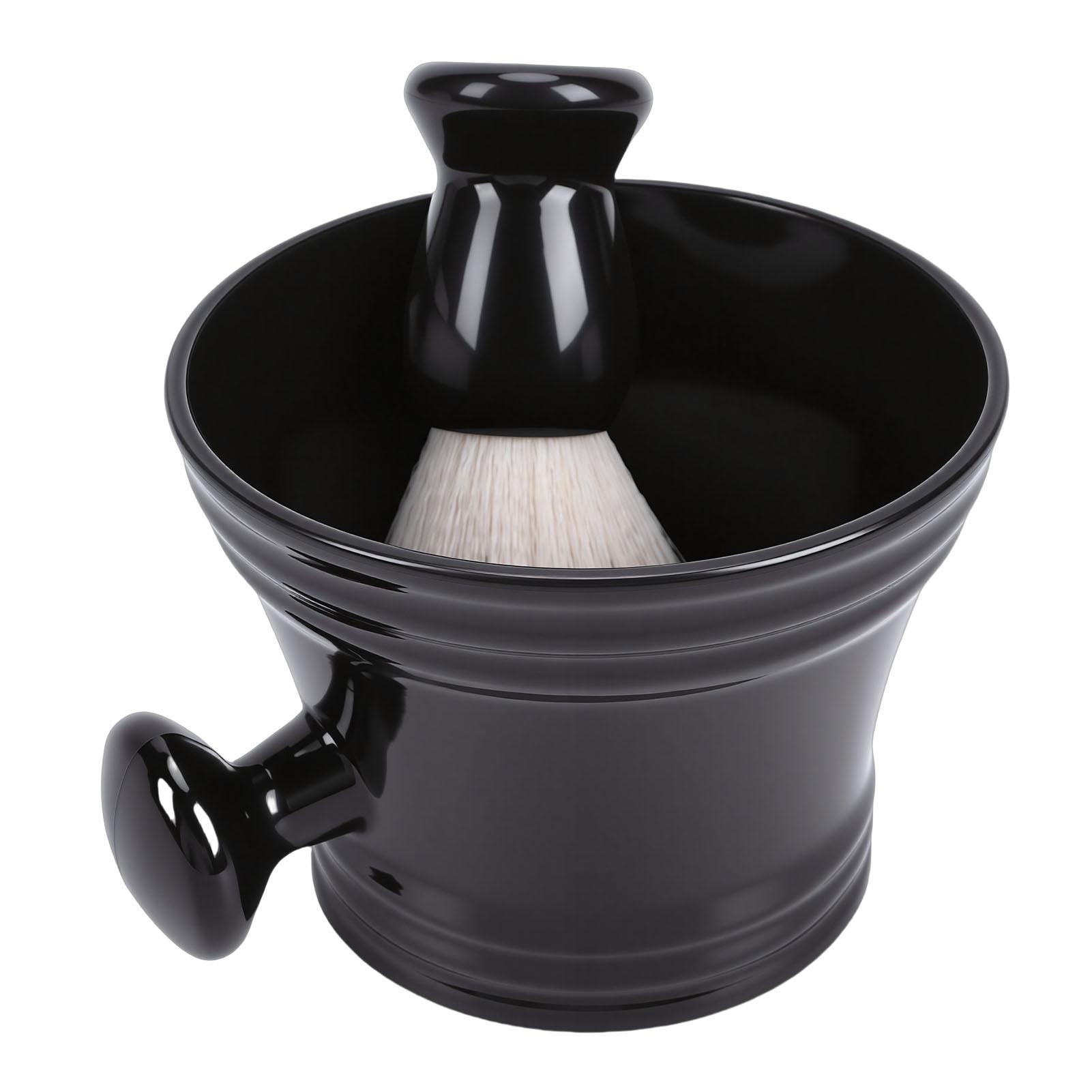 

Shaving Brush and Soap Bowl Soft Nylon Brush Beard Shaving Tools Set for Home Salon Use 2 Piece Set