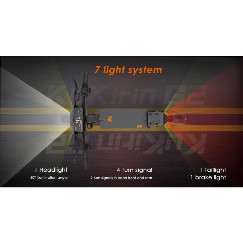 KuKirin G2 Elektrická koloběžka 800W Motor 48V15AH Baterie Dotykový displej Elektrický skateboard 10palcová Terénní kola EScooters