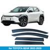 Toyota BZ4X 2022-2025 Rain & Sun Visors: Thickened Translucent Wind Deflectors