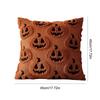 Halloween Ghost Pumpkin Pillowcase Washable Soft Pillow Case Comfortable Throw Pillow Cover for Couch Sofa Bedroom Home Decor