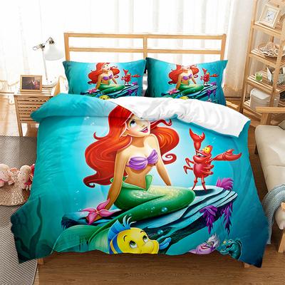 Little Cartoon Animation 3D Digital Printing Bedding Three-Piece Set