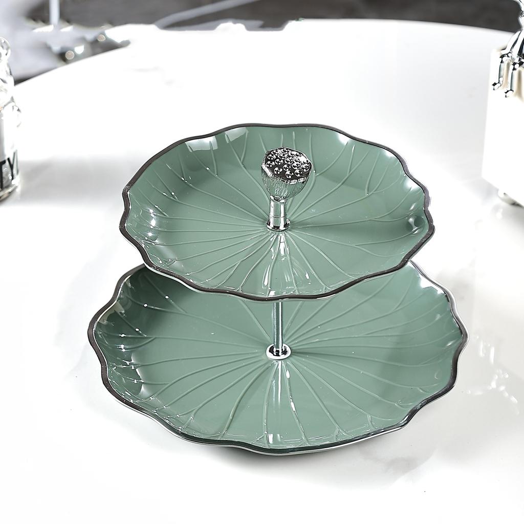 Luxury European Cake Stand Wedding Party Dessert Table Candy Fruit Plate Cake Self Help Display Home Table Decoration Trays