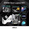 ASRock B760M Steel Legend WiFi Mainboard, kompatibel mit Intel CPUs der 12. und 13. Generation (LGA1700), B760 Chipsatz, DDR5 Micro-ATX Mainboard