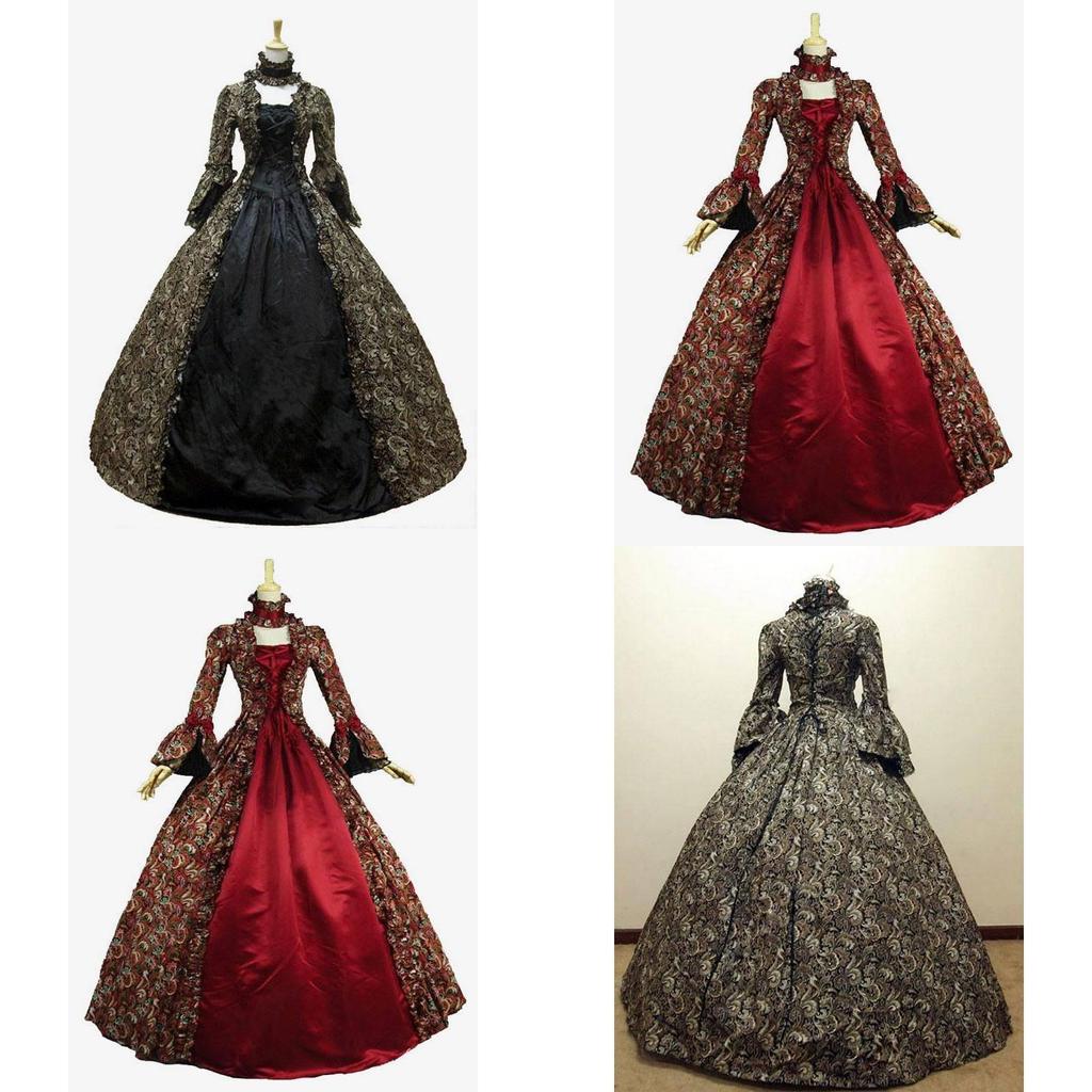 Stunning Victorian Style Party Dress For Women In Multiple Vibrant Colors
