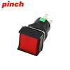 16mm Square Push Button Switch, Momentary/Latching, 3/5 Pins, 12/24V, With/Without Light (Model: LA16-11FZ)