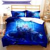3pcs Genshin Impact Navelette pattern bedding set duvet cover set includes duvet cover &pillowcases, perfect all season bedroom decoration & gift