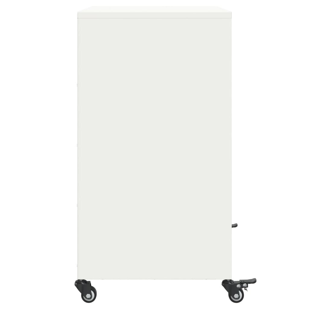 Sideboard White 68 x 39 x 72 cm Steel
