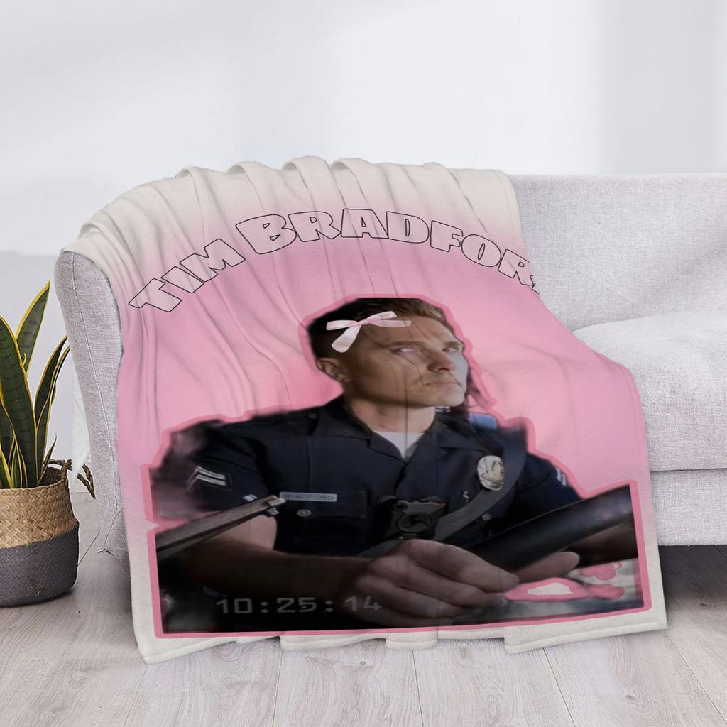 Manta Infantil Bradford Rookie Tim Mantas Suaves y Esponjosas Hogar y Decoración Manta para Cama Sofá Rodilla Personalizada Anime Mantas de Lujo
