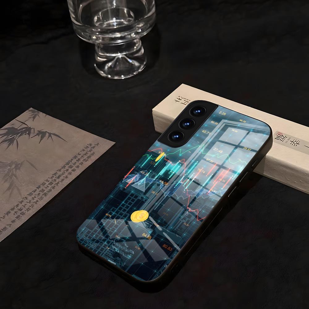 

Trade Investment Forex Stock Market Phone Case For Samsung S 25 26 24 23 22 21 Ultra 10 Plus A16 Pro Fe 20 Note 34 S30 Glass Sho Samsung s21ultra