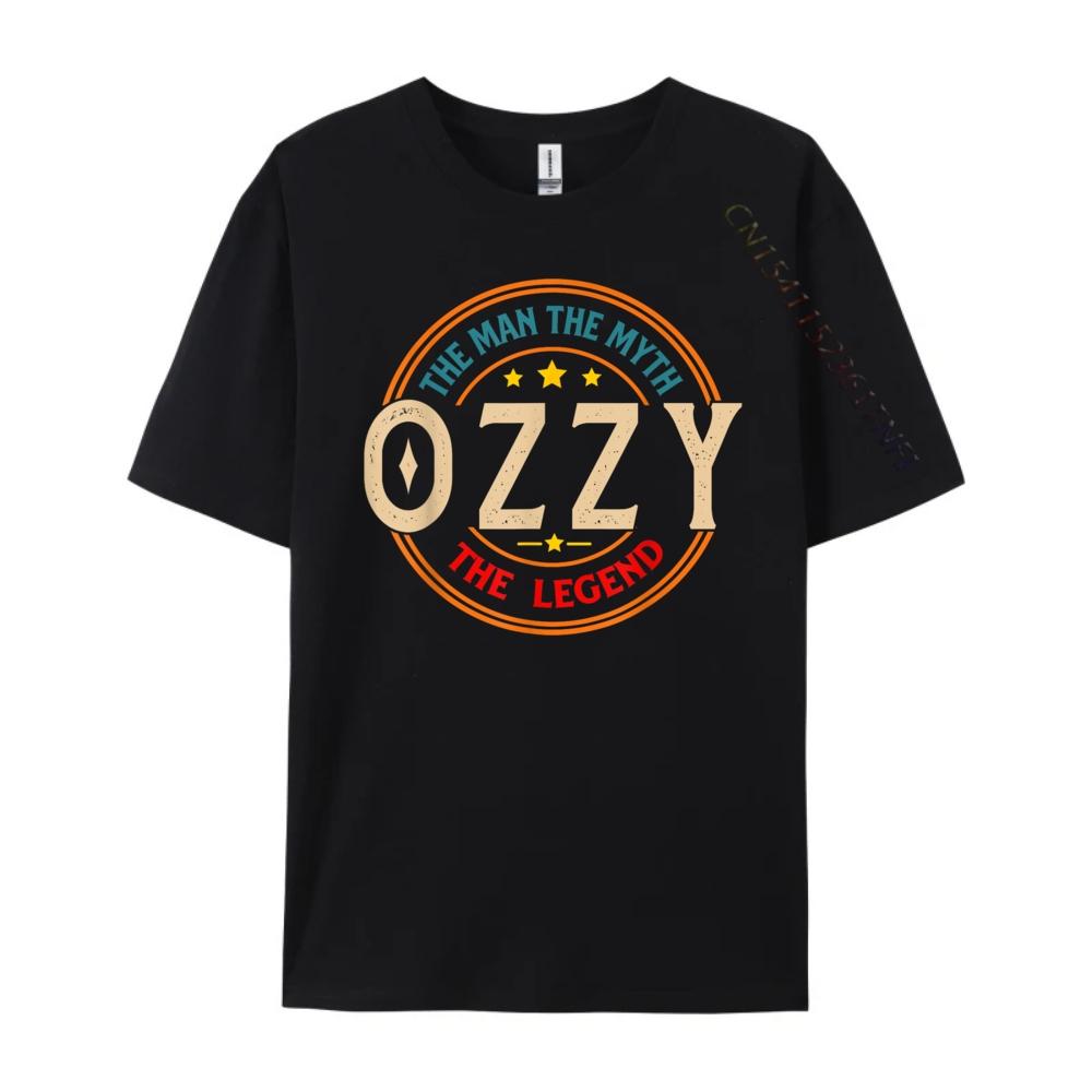 Ozzy Der Mann Der Mythos Die Legende Personalisierte Grafik T-Shirts Herren Übergroß Bedrucktes T-Shirt T-Shirt Normal