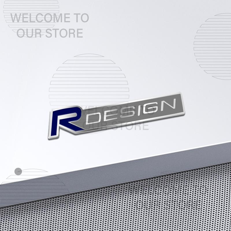 

Car Decor Metal R Design Letter Emblem 3D Sticker For Volvo XC60 XC40 V60 S40 S60 S80 EX30 XC90 XC70 Steering Wheel Badge Decals