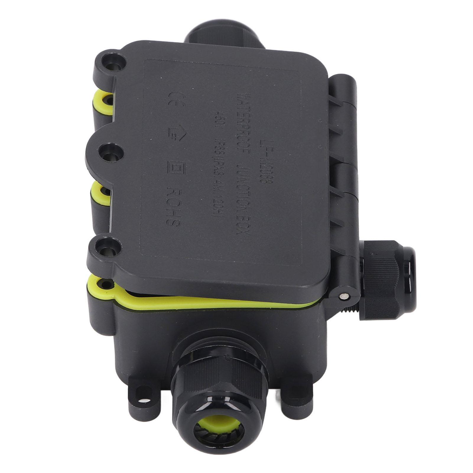 

Water Proof Junction Box 3 Way IP68 Plastic External Electric Power Cord Box for Outdoor Lighting 450V