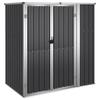 Vidaxl Garden Shed, Anthracite, 161X89X161 Cm, Galvanized Steel