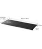 Yamazaki Expandable Tension Rod X X Simple Simply Place On Tension 5323 Shelf, Large, Black, Approx. W46.5-90cm D35.5cm H3cm, Tower, Shelf, Rod,