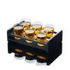 Glass Baijiu Shot Glass Set with Holders