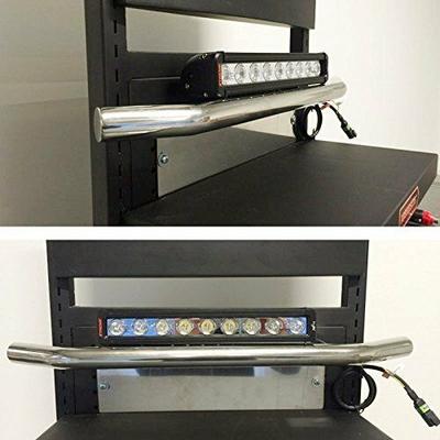 23" Car Front Bumper License Plate Bull Bar Mount Bracket Holder Led Light Off Silver Chrome Road Universal