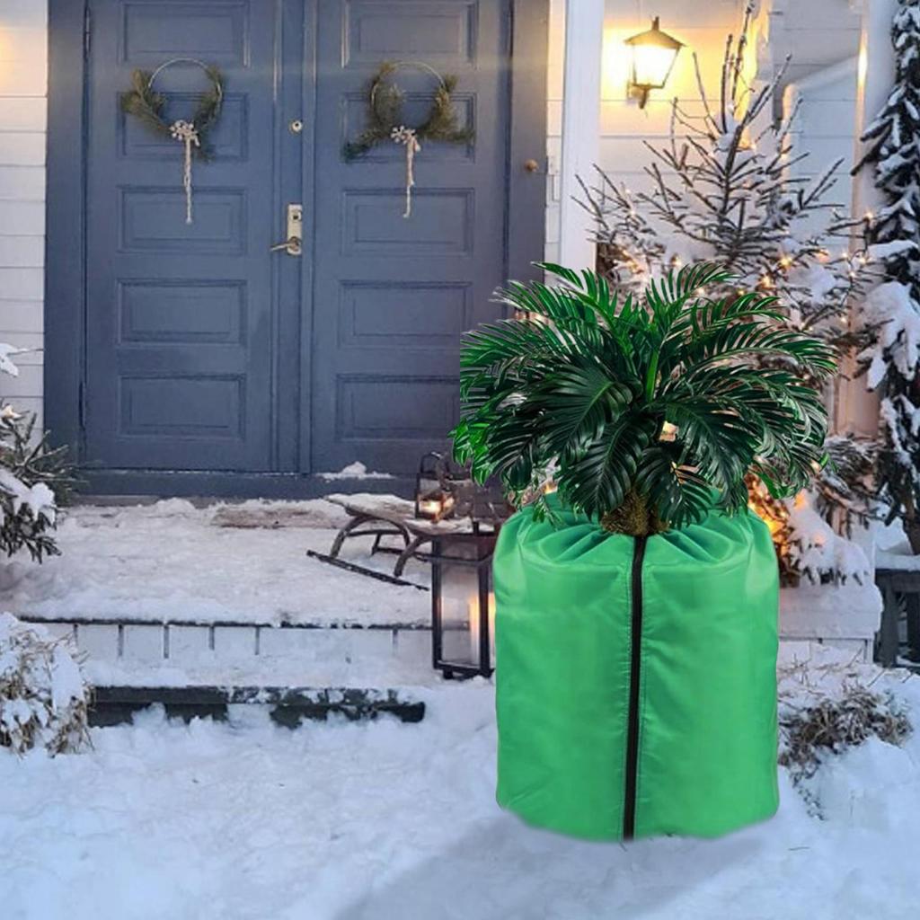 Winterpflanzenschutzhüllen Frostschutz Grünvlies mit Reißverschluss Kordelzug für Outdoor Topfpflanzen Strauch Baum Kaltwetter Wickelsack