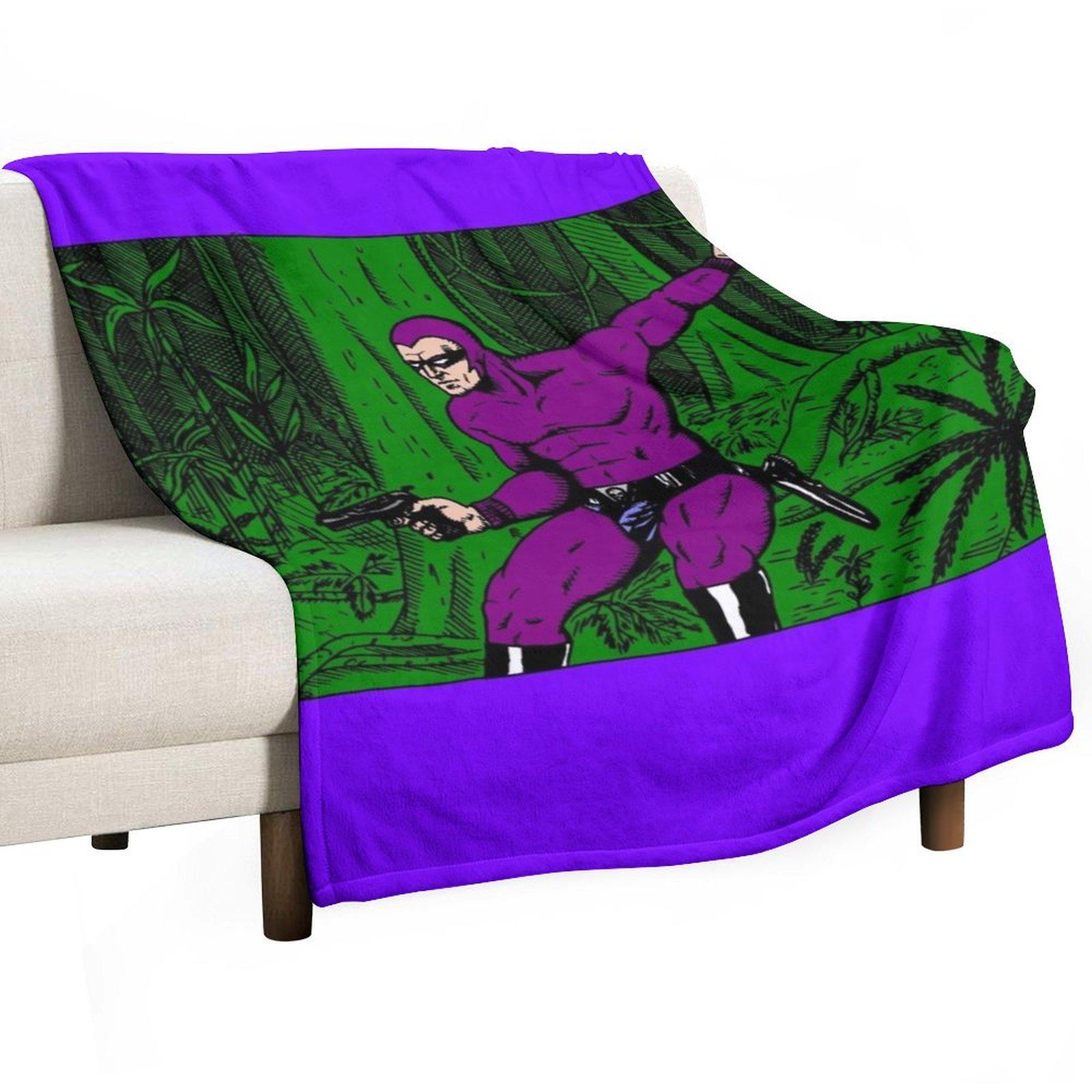 The Phantom (jungle) Throw Blanket Camping Baby Soft Big Bed linens Blankets 30x40in