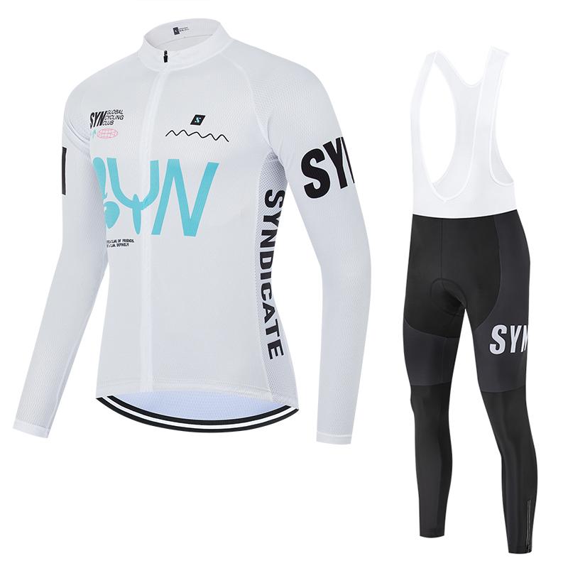 2025 Autumn Long Sleeved Jersey Cycling Suit Set Mountain Bike Breathable Cycling Suit Men's Road Bike Sportswear