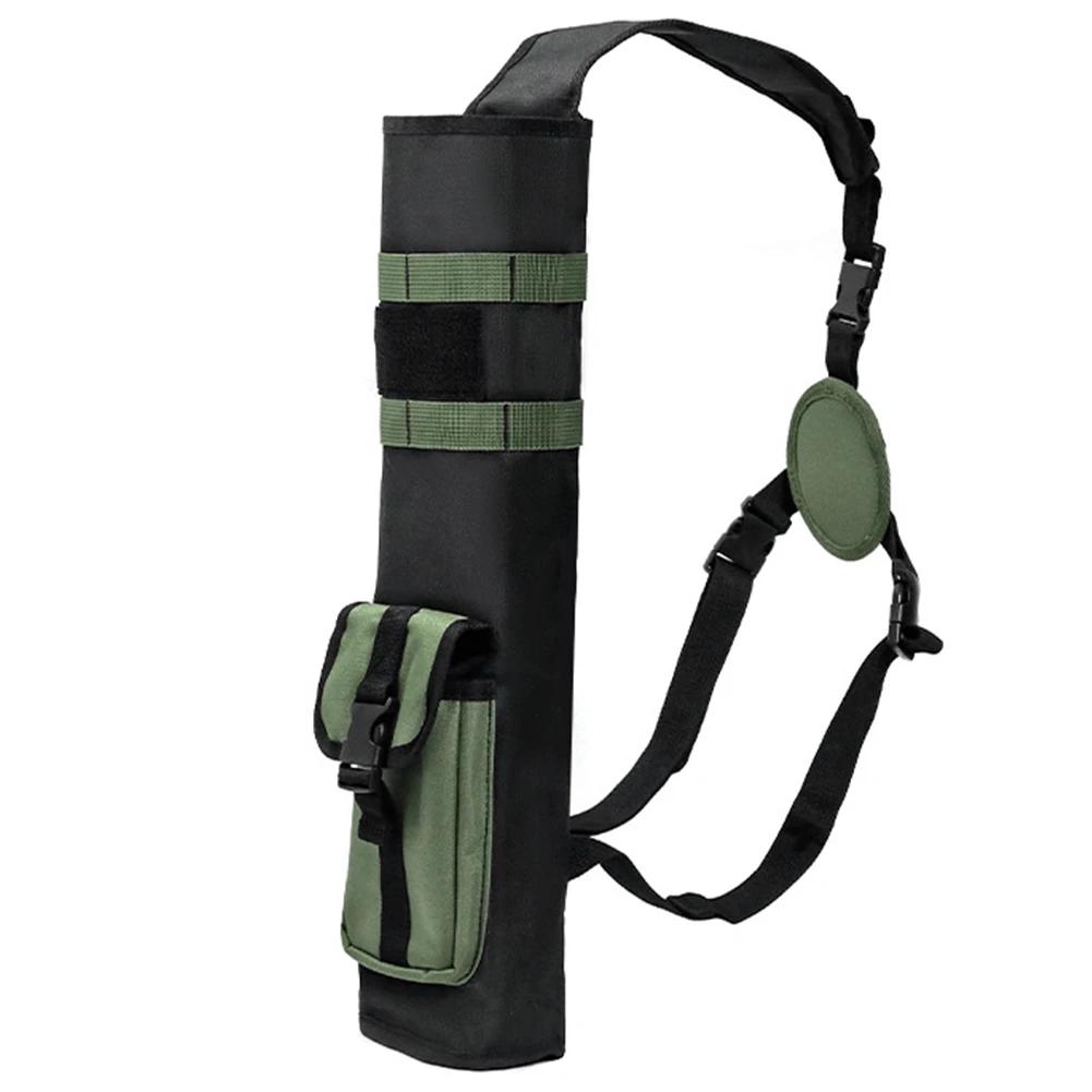 Archery Quiver with Molle System Pocket Lightweight Multi-Function Back Arrow Quiver for Target Shooting and Hunting