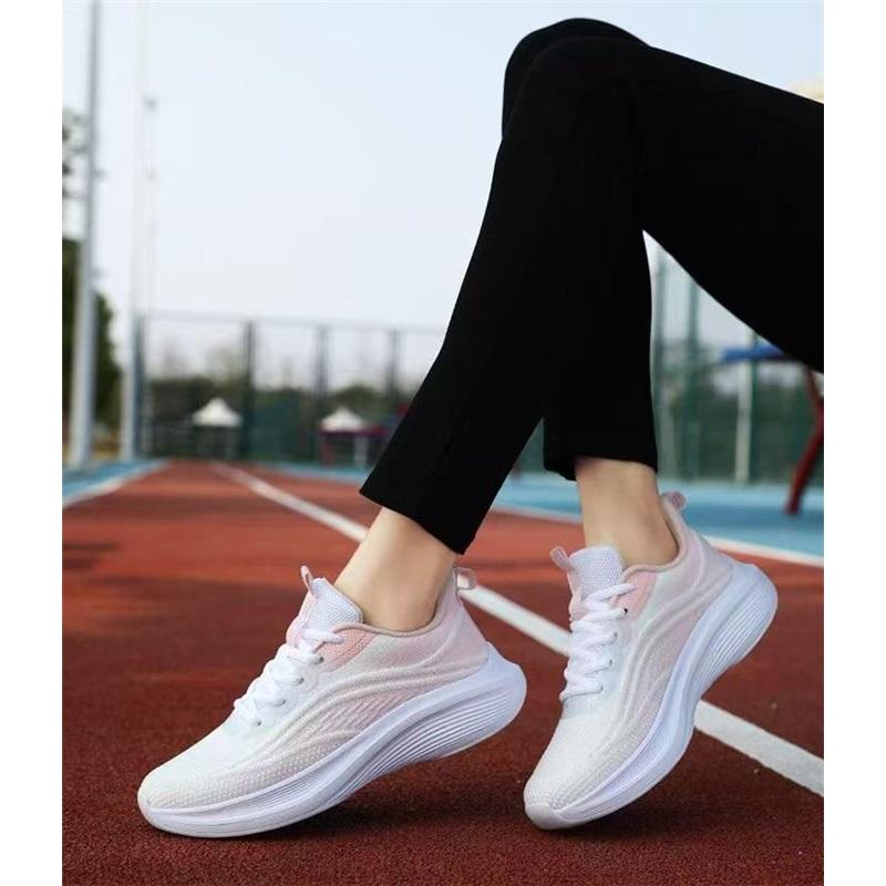 Damenschuhe, Sportschuhe, Damen-Laufschuhe, Stoßdämpfende Schuhe, Freizeit-Meshschuhe mit weicher Sohle, Atmungsaktive Laufschuhe