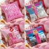 Legally Blonde Cushion Cover Anti-dustmite Pillowcase Invisible Zipper Silky Short Plush Sofa Cushion Cover