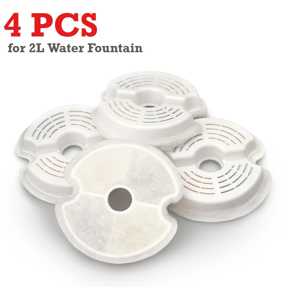 

4/8/12Pcs Dog Feeders Fountain Filters Cat Water Replacement Filter for 2/2.4L Pet Fountain Filtration System Pre-Filter Sponges