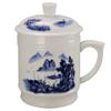 Shangqi Ceramic Plum Fragrance Office Mug with Lid